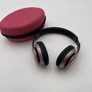 iJoy Matte Rechargeable Wireless Bluetooth Foldable Over Ear Headphone With Case